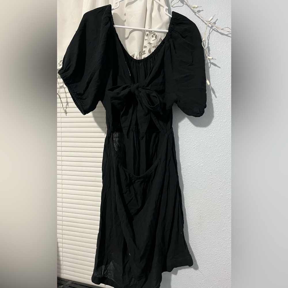 Old Navy Black Cut-Out Dress